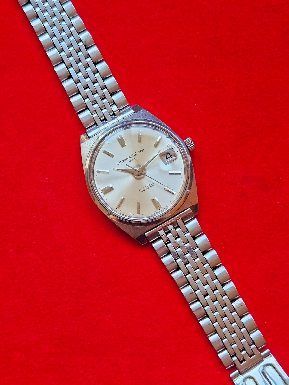 Vintage Citizen Auto Dater 540 Mens Mechanical Watch - Fully Working - Jake's Curated Vintage