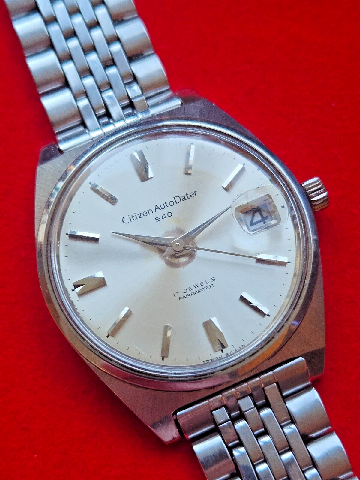 Vintage Citizen Auto Dater 540 Mens Mechanical Watch - Fully Working - Jake's Curated Vintage