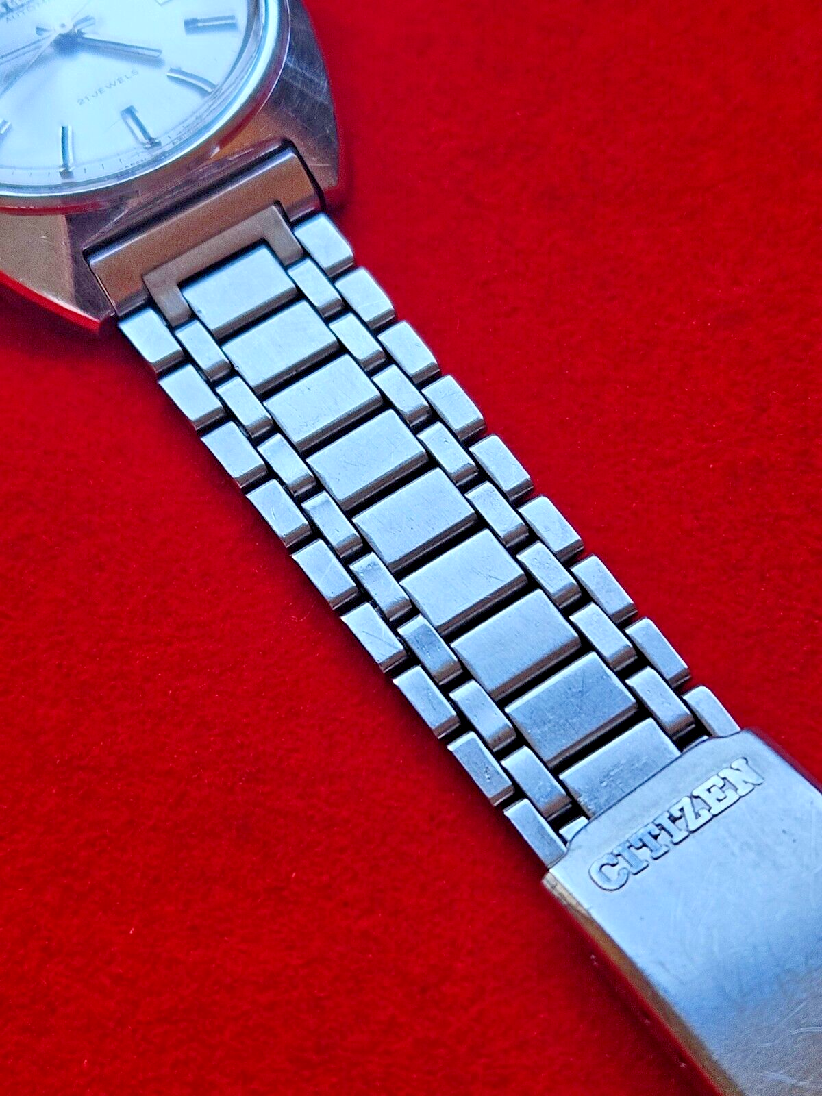 Vintage Citizen Silver Automatic Mens Watch with Sunburst Dial - Fully Working - Jake's Curated Vintage