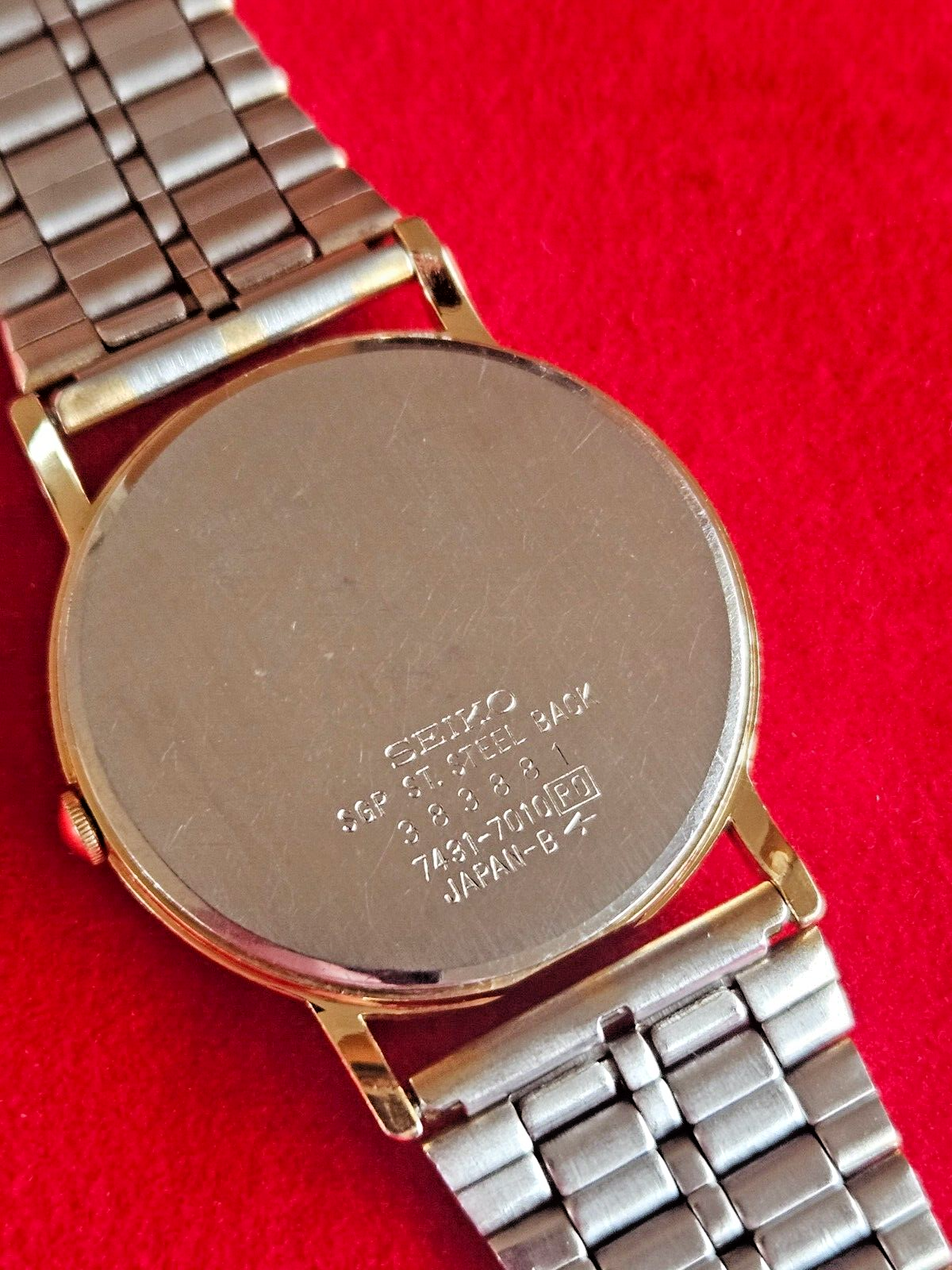 Vintage Seiko Gold and Silver Mens Watch - 7431-7010 - Fully Working - Jake's Curated Vintage