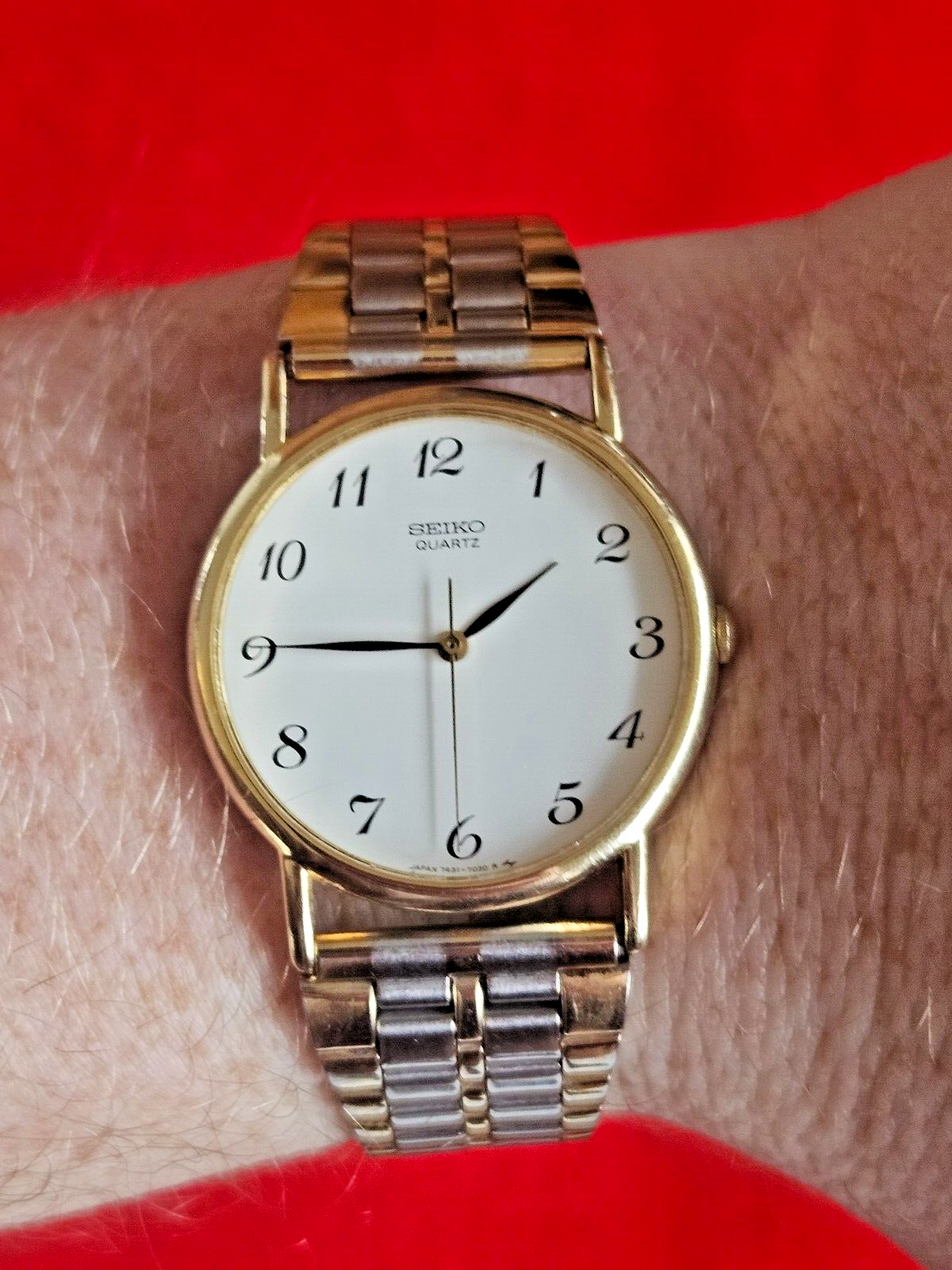 Vintage Seiko Gold and Silver Mens Watch - 7431-7010 - Fully Working - Jake's Curated Vintage