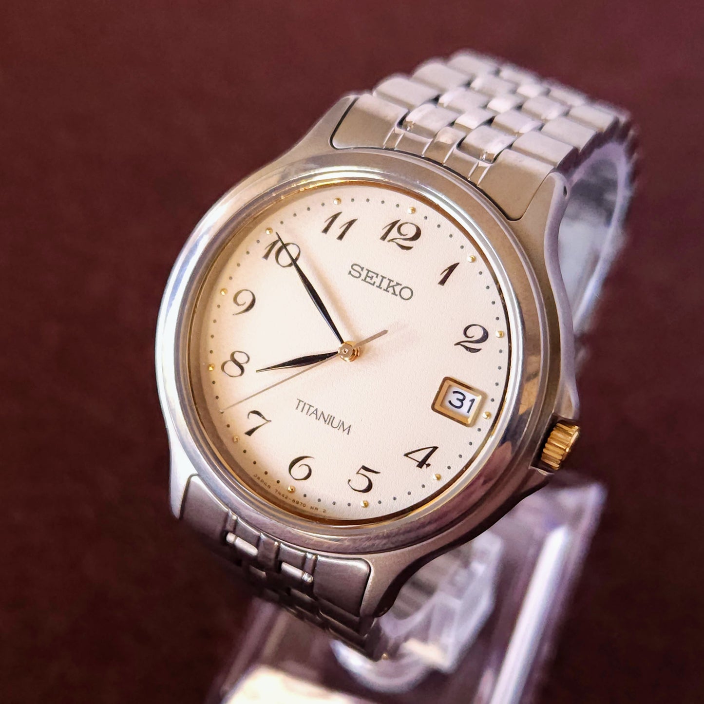 Neo-Vintage Seiko Titanium Breguet Numeral Mens Watch - 7N42-8A60 - Made 1999 - Jake's Curated Vintage