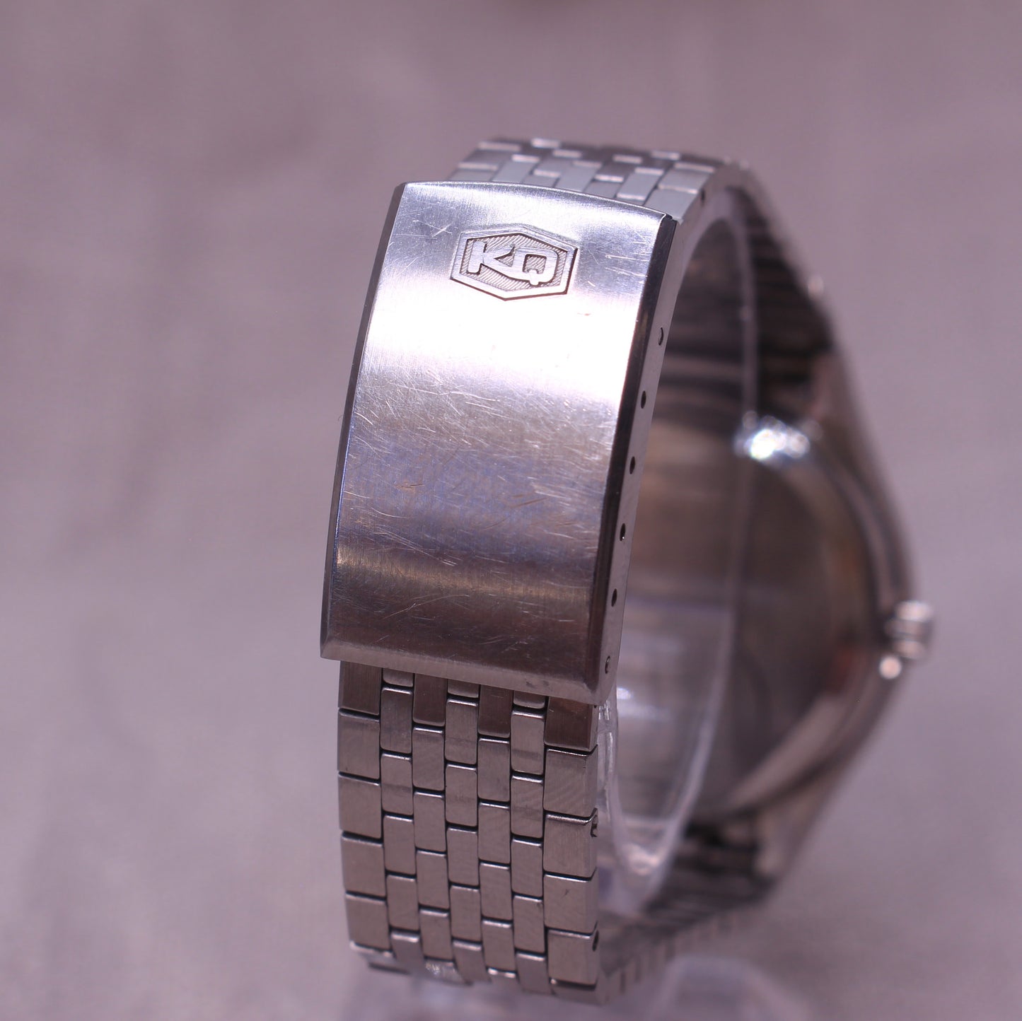 Vintage Seiko King Quartz Mens Watch - Patterned Dial - 0853-8001 - 1976