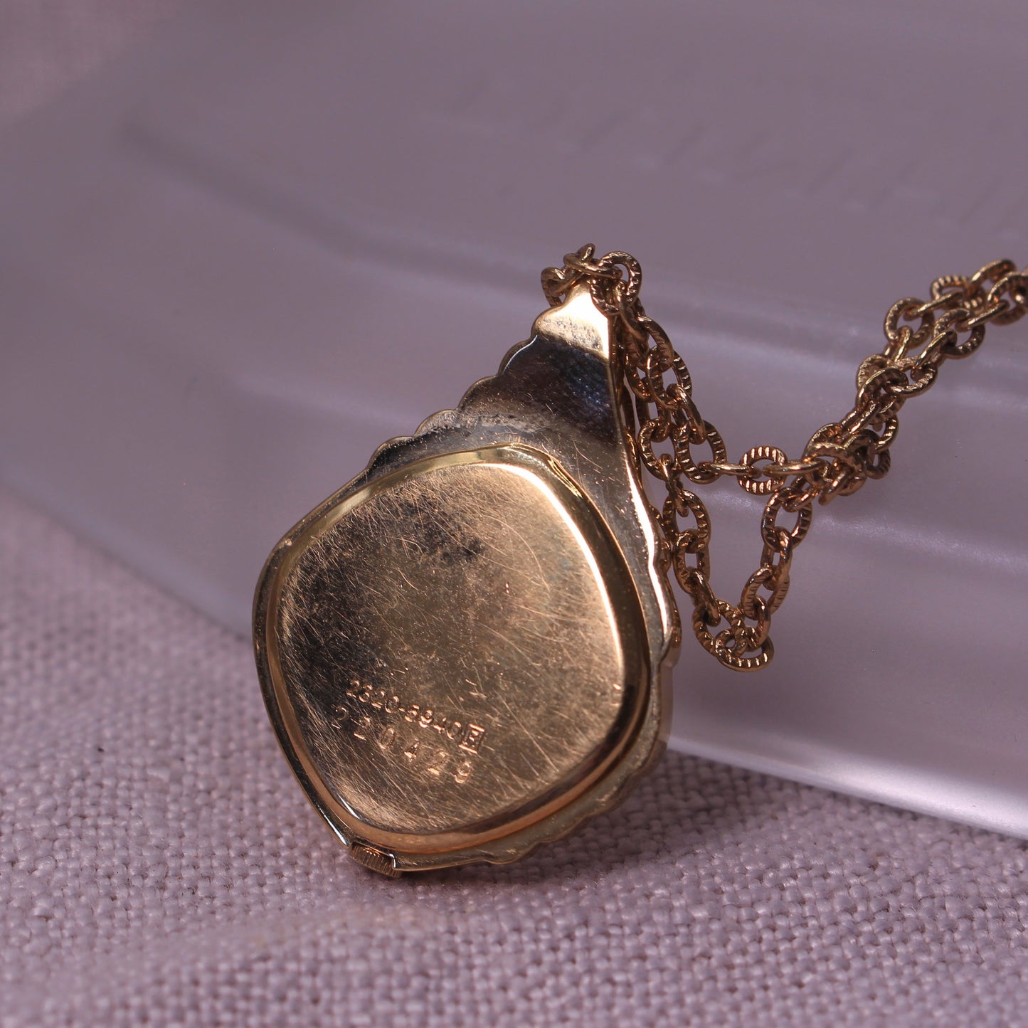 Vintage Seiko Art Deco Inspired Pendant Watch Necklace - Fully Working! - 1982