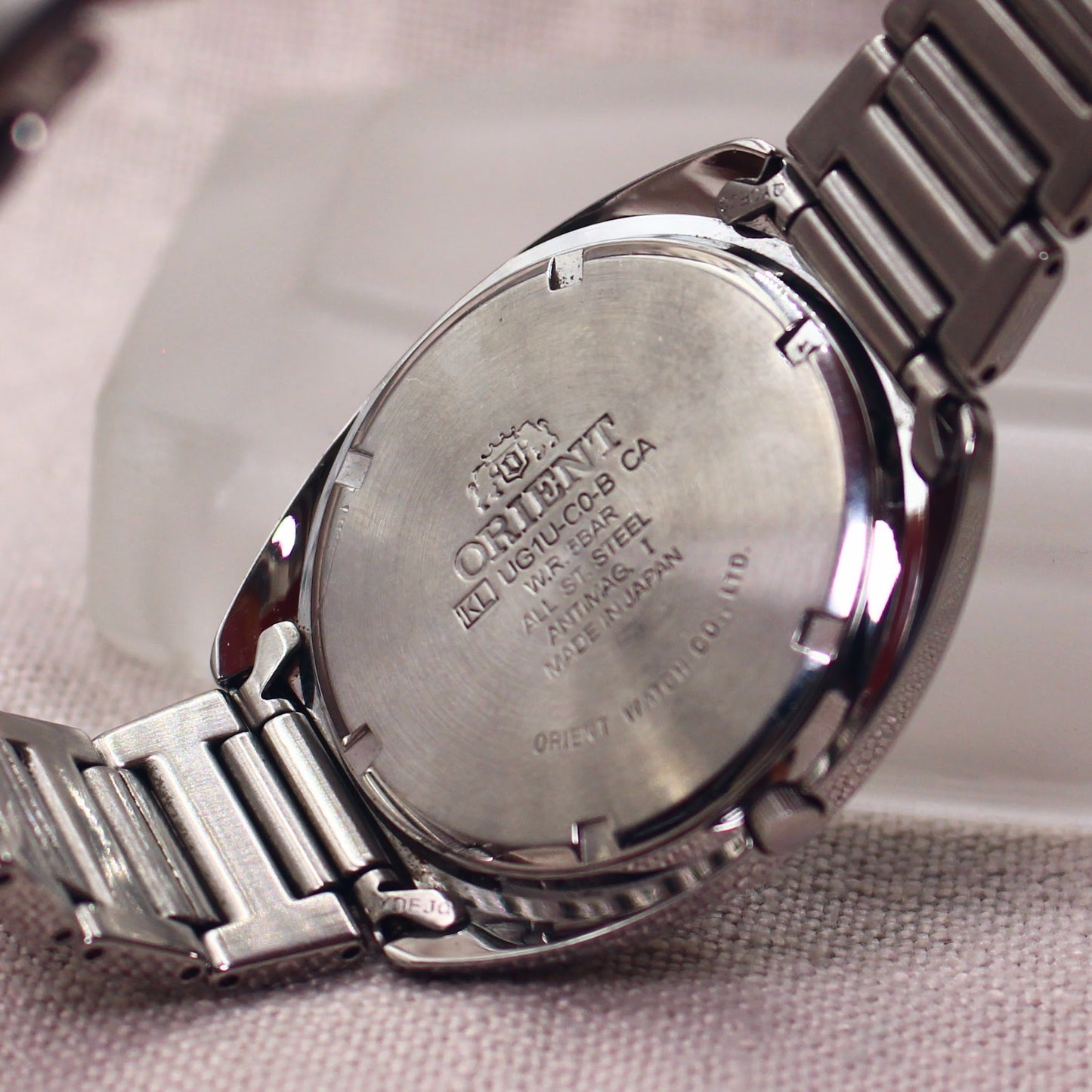 Orient Textured Dial Bracelet Mens Watch - UG1U-C0-B