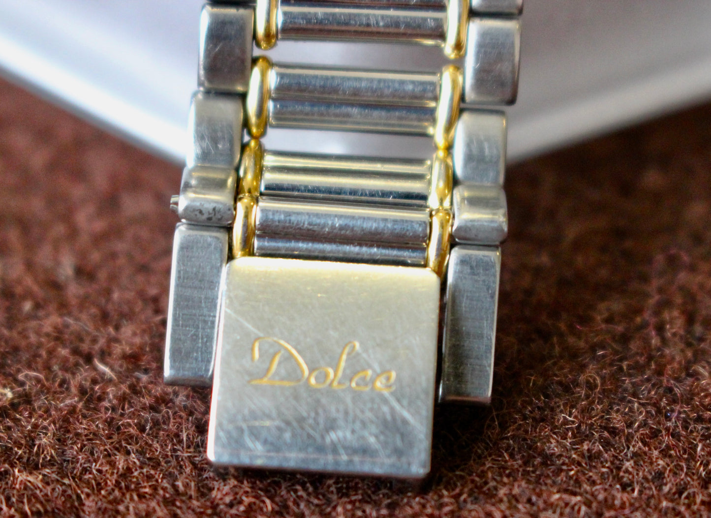 Vintage Seiko Dolce Two Tone Women's Dress Watch - 7741-6050 - Made 1990