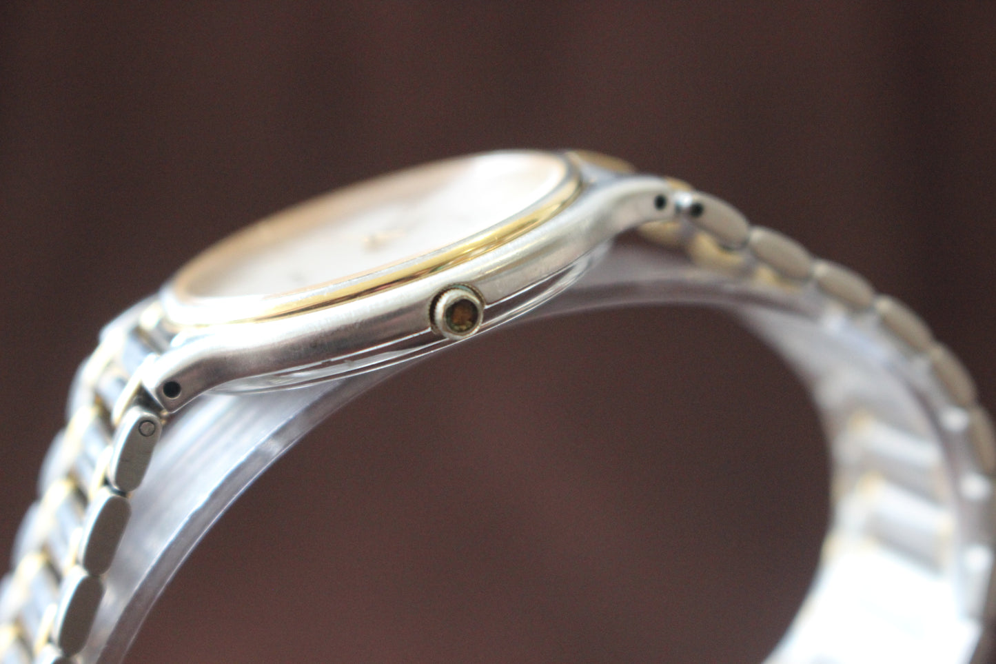 Vintage Seiko Dolce Two Tone Women's Dress Watch - 7741-6050 - Made 1990