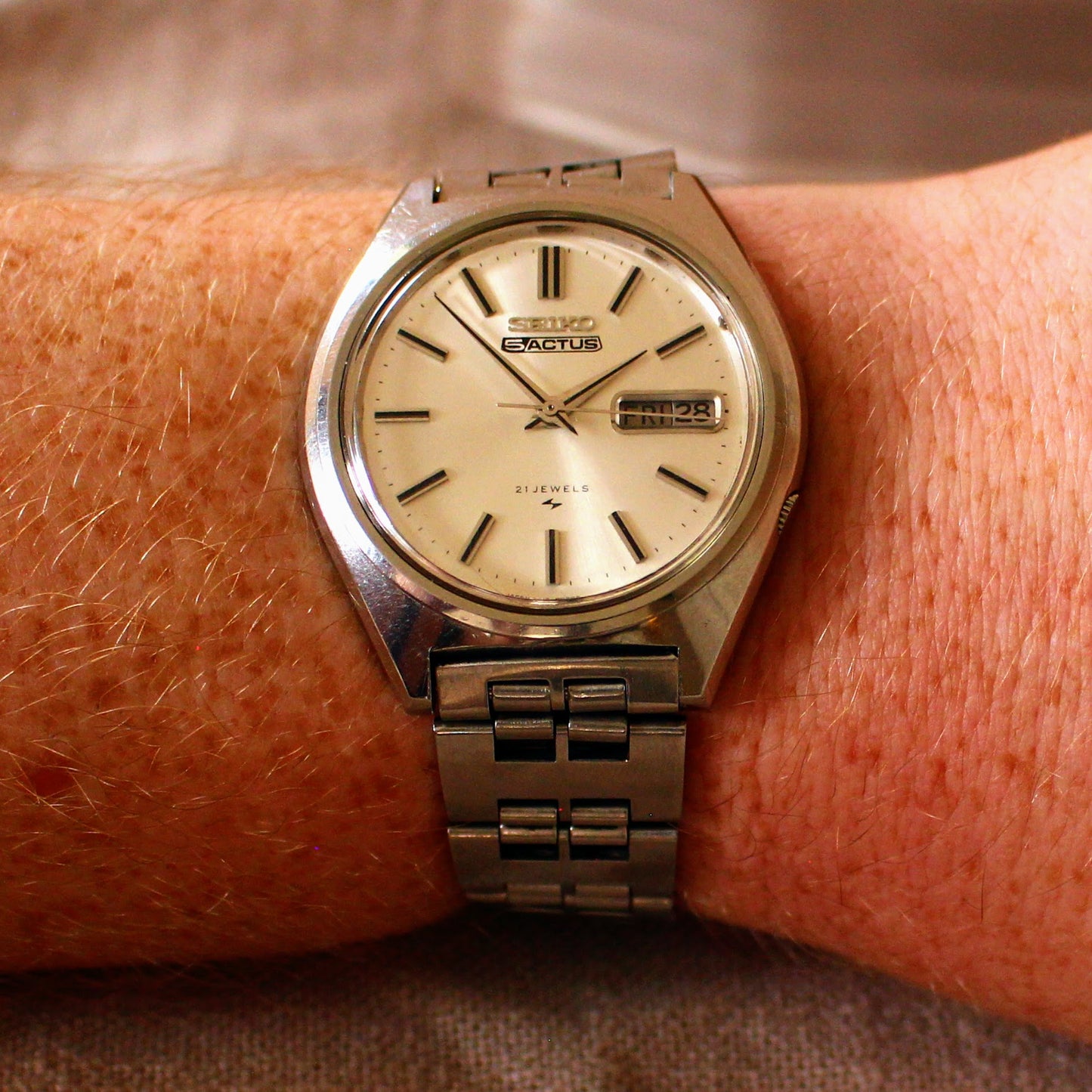 Seiko 5 Actus Automatic Watch - Vintage JDM - Day-Date - Good Condition - 1969