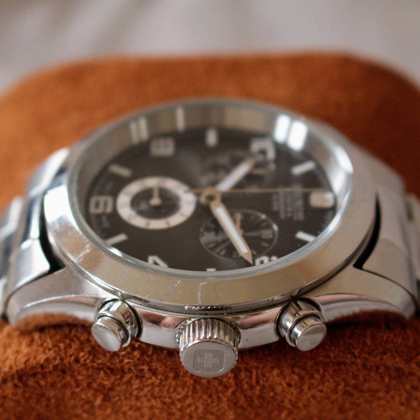 Swiss Military Hanowa Chrono Watch Swiss Made Chronograph Good Condition