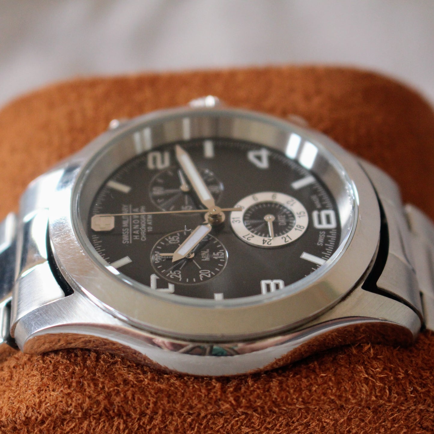Swiss Military Hanowa Chrono Watch Swiss Made Chronograph Good Condition