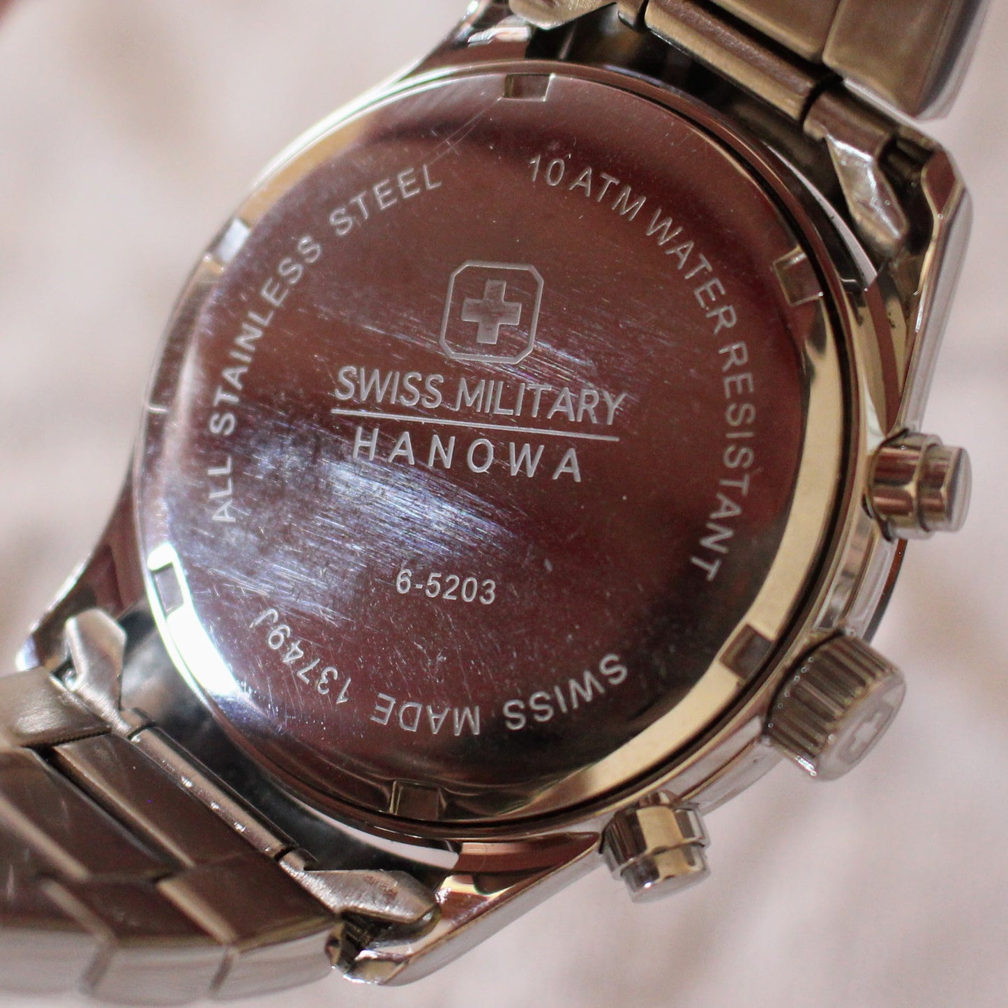 Swiss Military Hanowa Chrono Watch Swiss Made Chronograph Good Condition