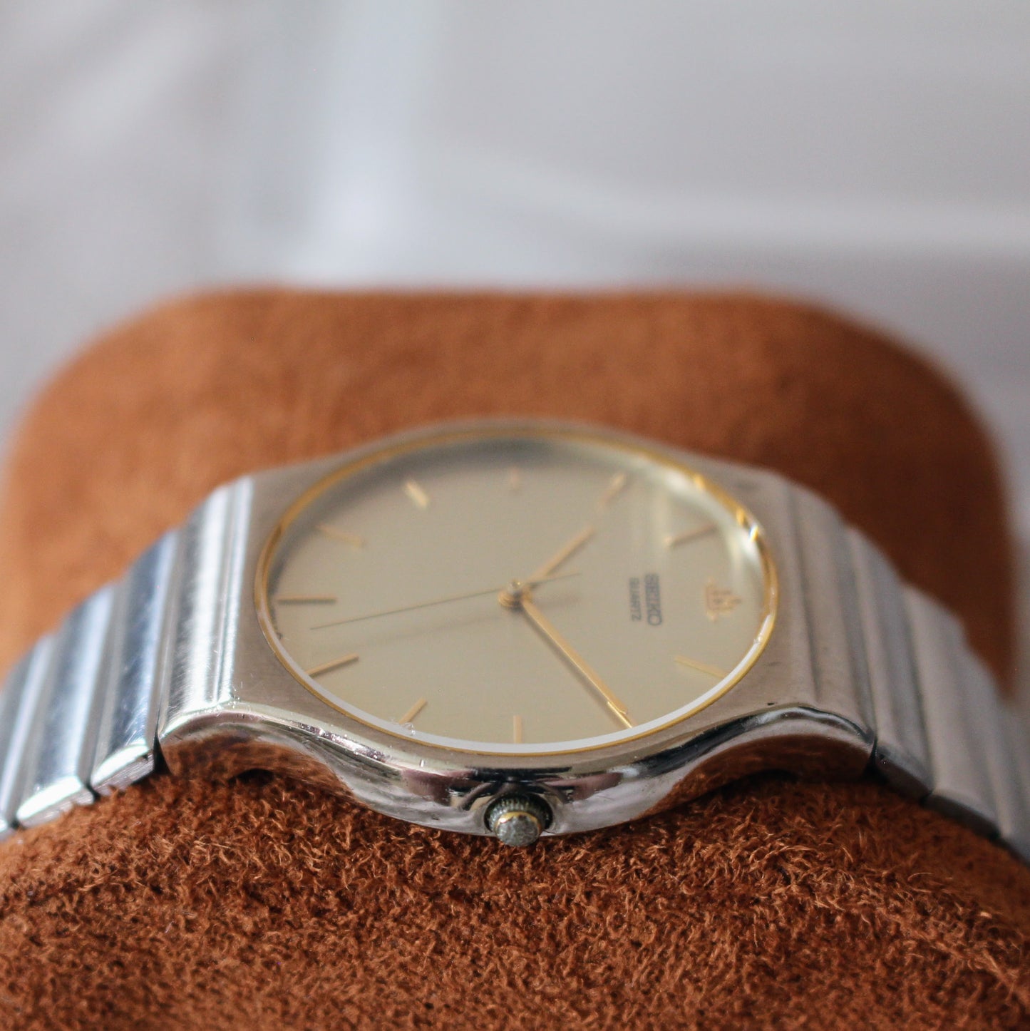 Seiko Galaxy Two-tone Watch 1988 Quartz 5Y31 Vintage Steel Great Condition