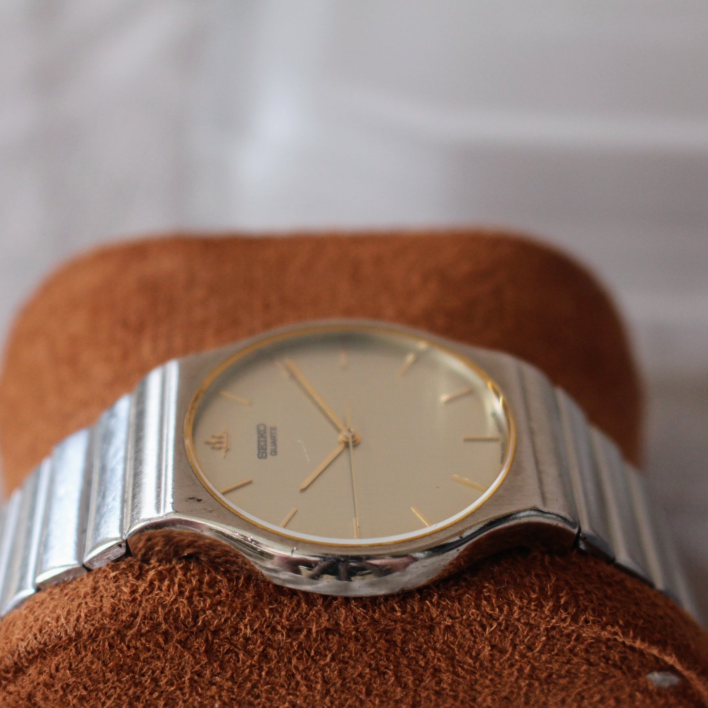 Seiko Galaxy Two-tone Watch 1988 Quartz 5Y31 Vintage Steel Great Condition