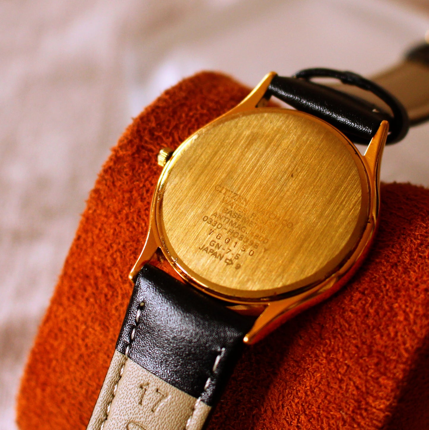 Citizen Exceed Dress Watch 1987 Quartz Gold Tone Great Cond