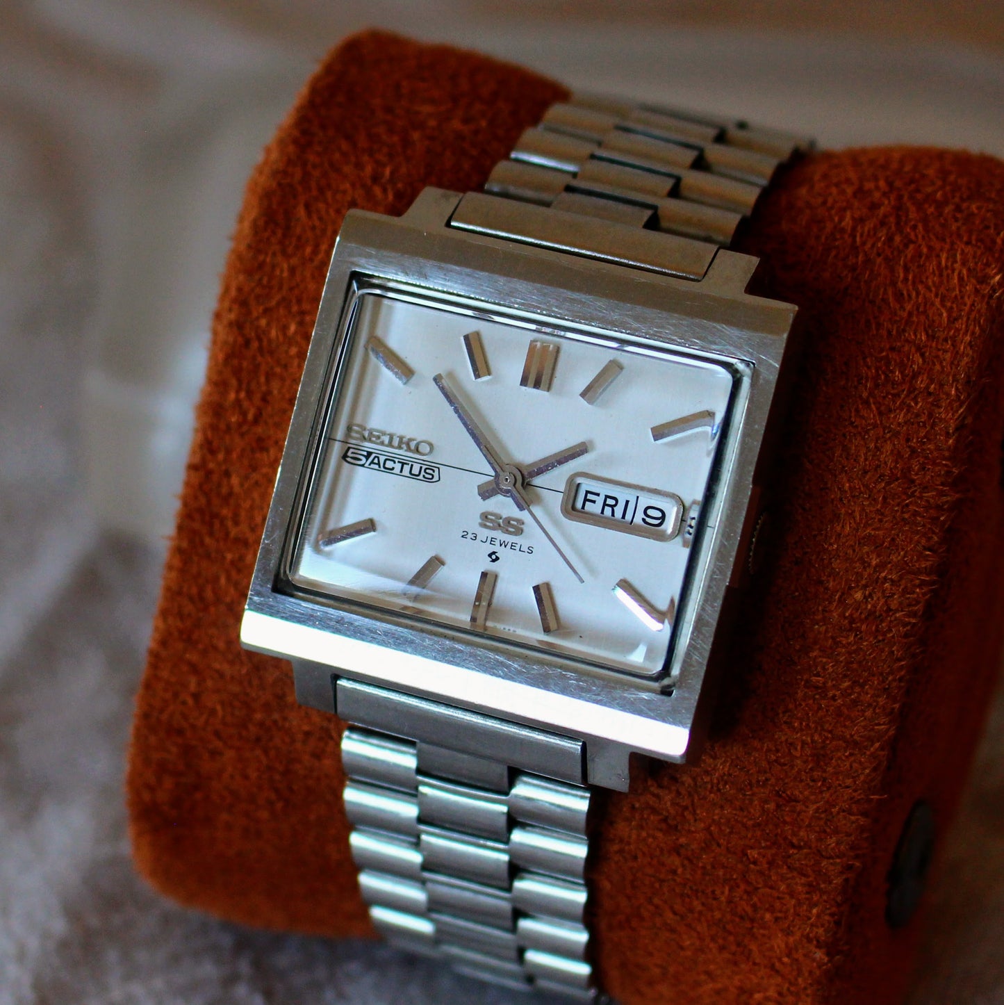 1972 Seiko 5 Actus SS Automatic Watch Hacking JDM Great Condition - 6106-5440