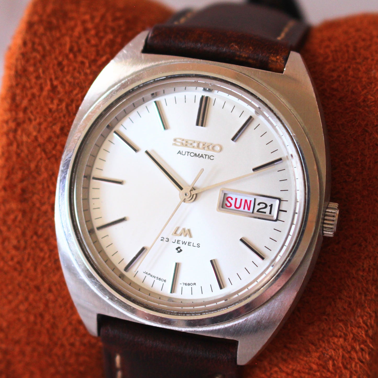 Vintage Seiko Lord Matic LM Automatic Stainless JDM Watch - 1971 - 5606-7140
