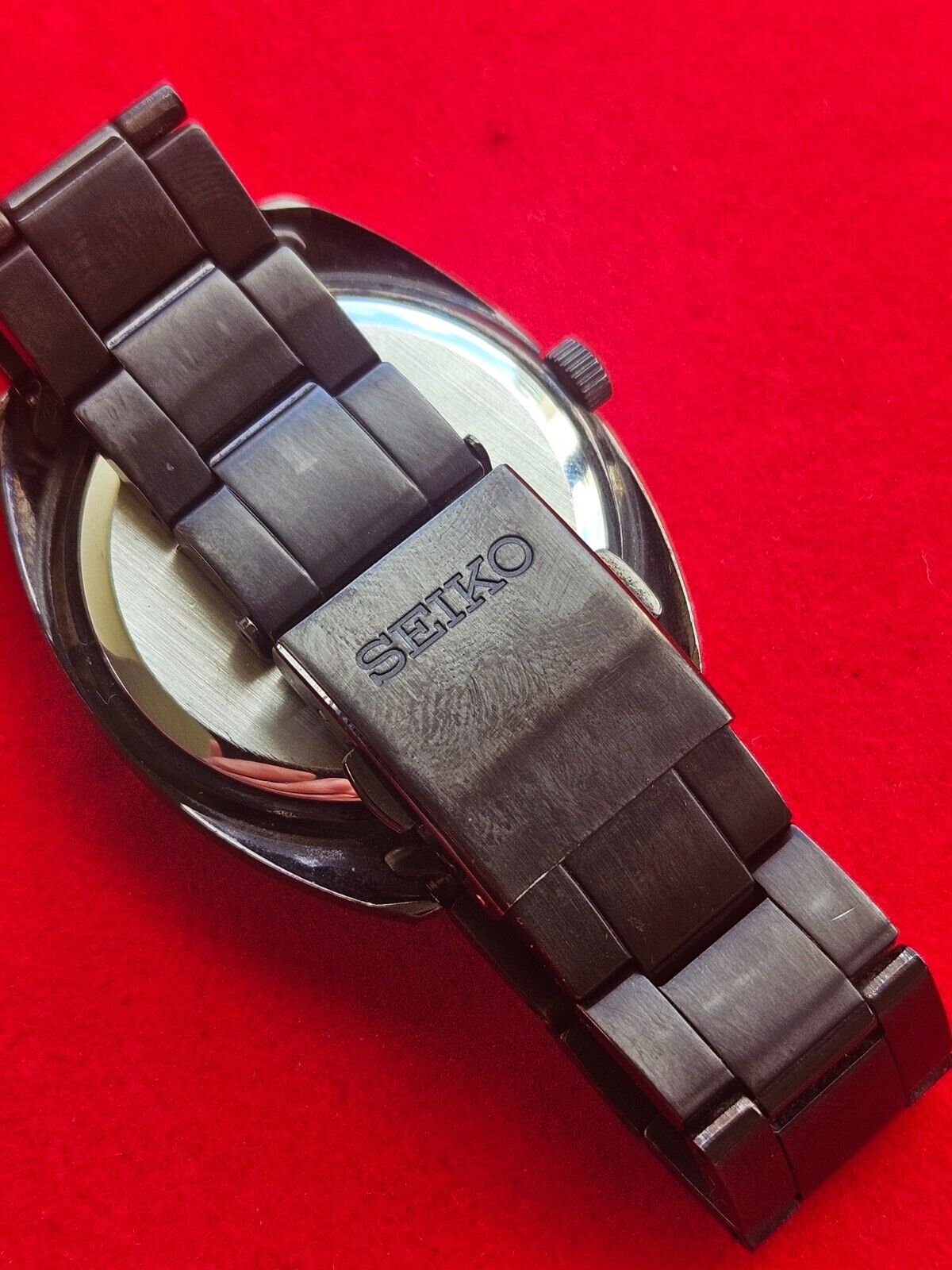 Seiko Vintage Inspired All Black Wrist Watch Mens - 7N43-0BR0 - Jake's Curated Vintage 