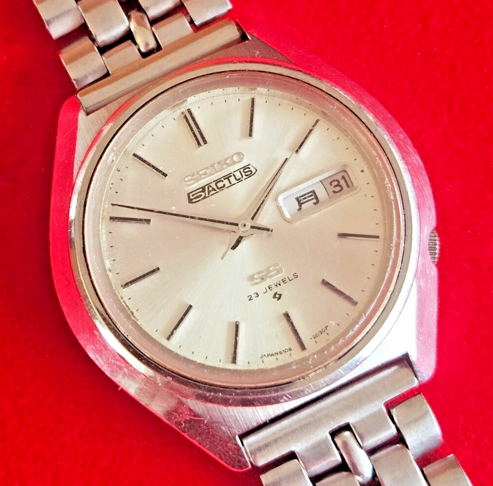 Vintage Seiko 5 Actus SS Mechanical Mens Watch - 6106-7580 - Fully Working - Jake's Curated Vintage 