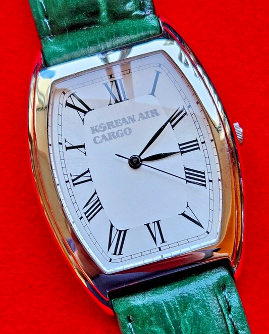 Vintage Citizen Korean Air Cargo Tank Roman Numerals Dress Watch - Fully Working - Jake's Curated Vintage 