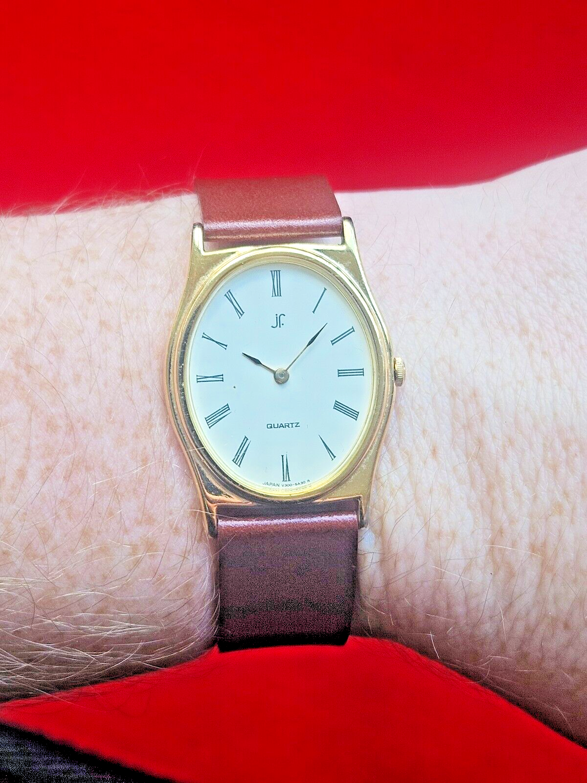 Vintage Art Deco Styled Seiko JF Gold Dress Watch - V300-5A60 - Fully Working - Jake's Curated Vintage 