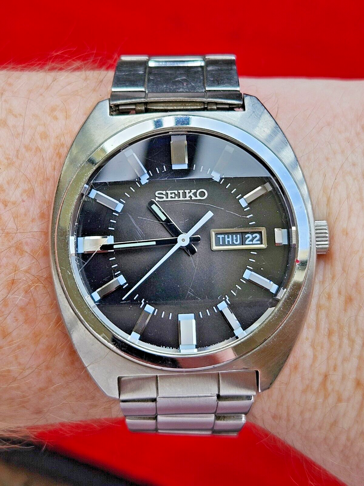Neo-Vintage Seiko Cut Glass Mens JDM Watch - 7N43-0BR0 - Fully Working - Jake's Curated Vintage 