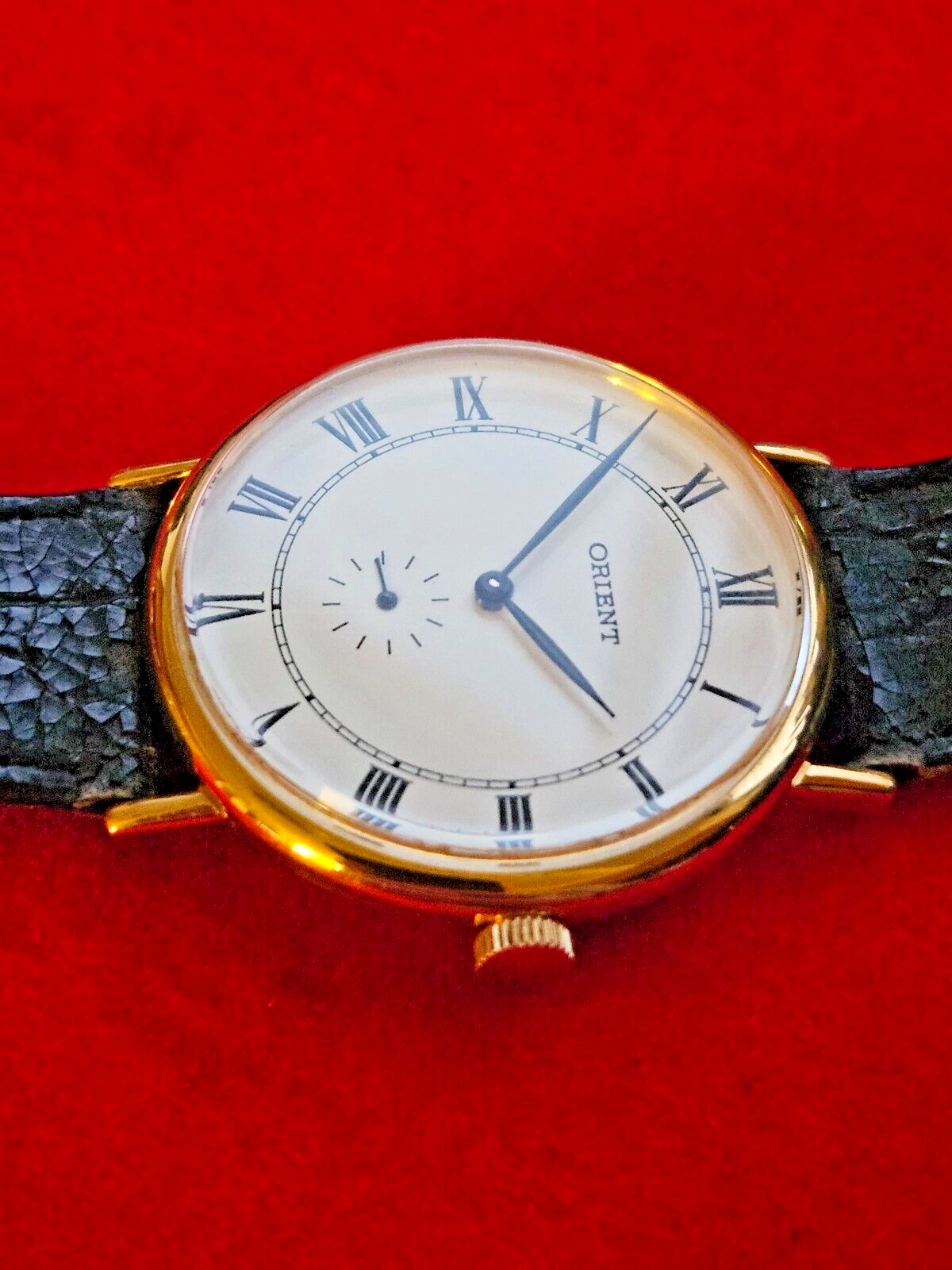 Vintage 60s Orient Gold Plated Mens Dress Watch - Manual Wind Movement - Jake's Curated Vintage 