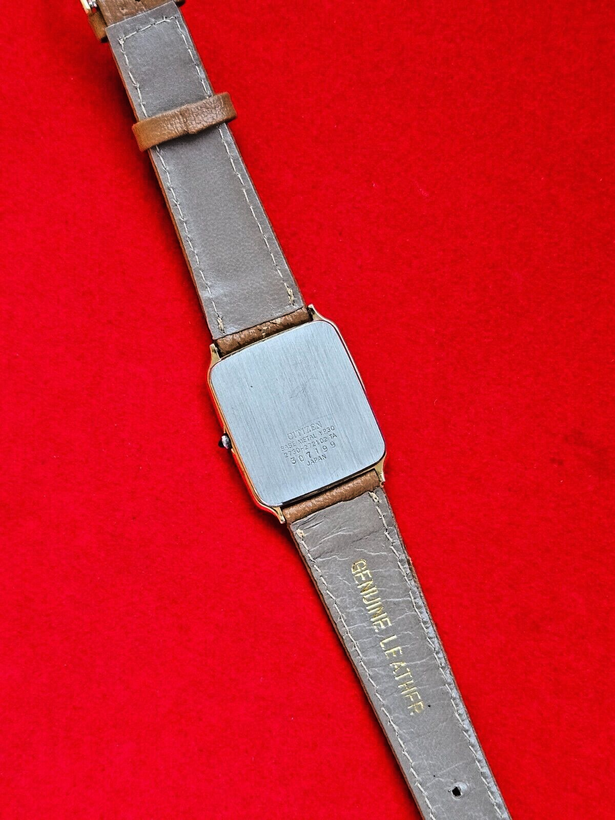 Vintage Citizen Duke Gold and Vertical Stripped Dial Dress Watch - Fully Working - Jake's Curated Vintage 