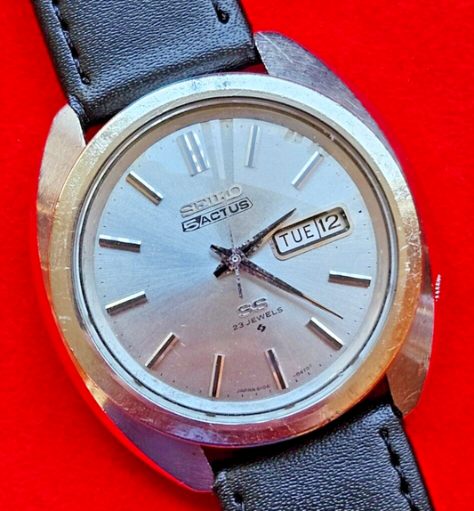 Vintage Seiko 5 Actus SS Automatic Mens Watch - 6106-8440 - Fully Working - Jake's Curated Vintage 