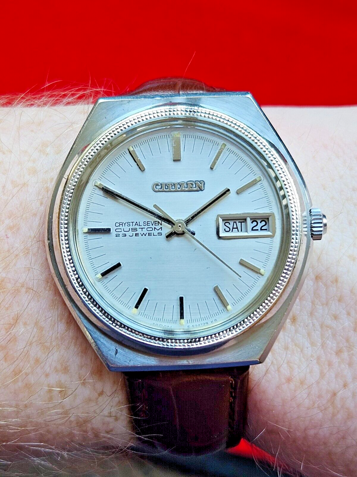 Vintage Citizen 'Crystal Seven' Silver Automatic Watch - Fully Working - Jake's Curated Vintage 