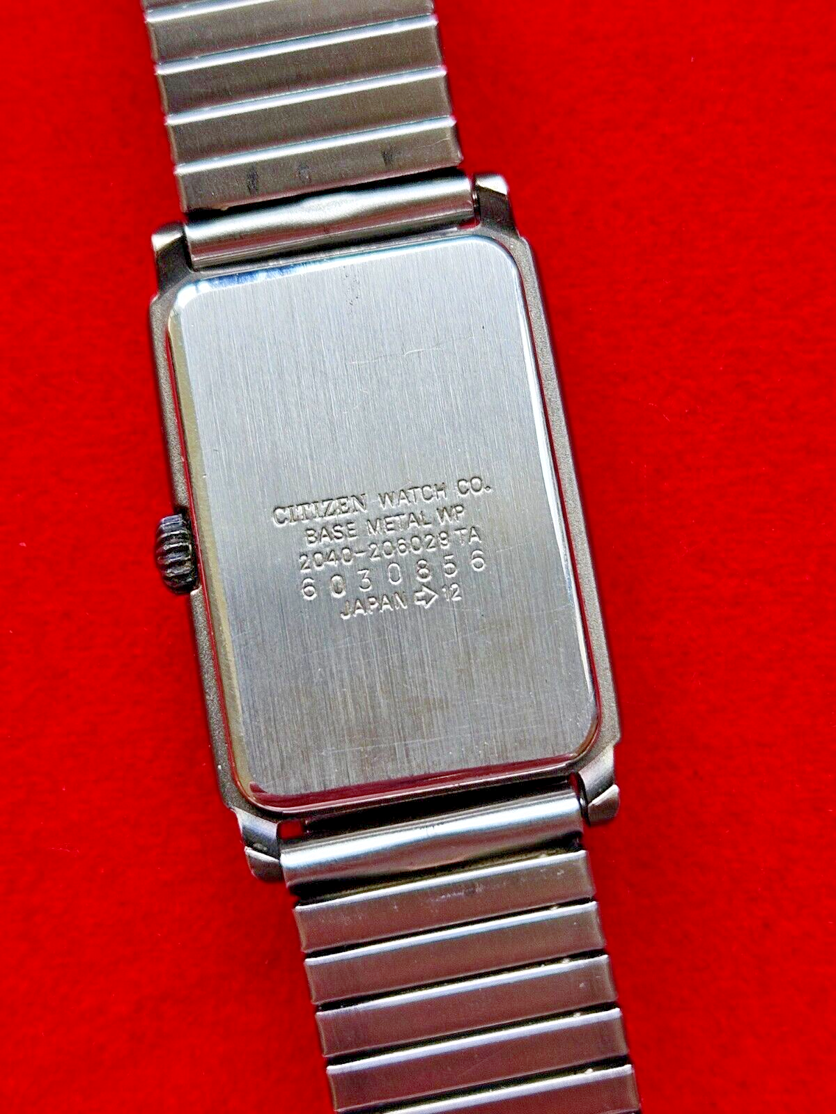 Vintage Citizen White Face Womens Tank Styled Dress Watch - Fully Working - Jake's Curated Vintage 