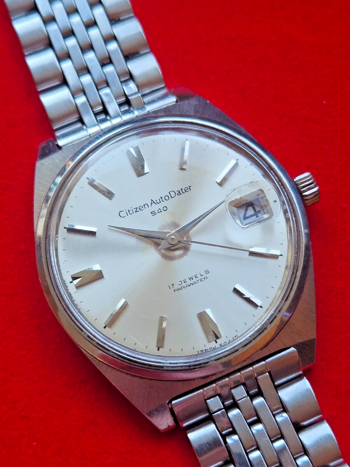 Vintage Citizen Auto Dater 540 Mens Mechanical Watch - Fully Working - Jake's Curated Vintage 