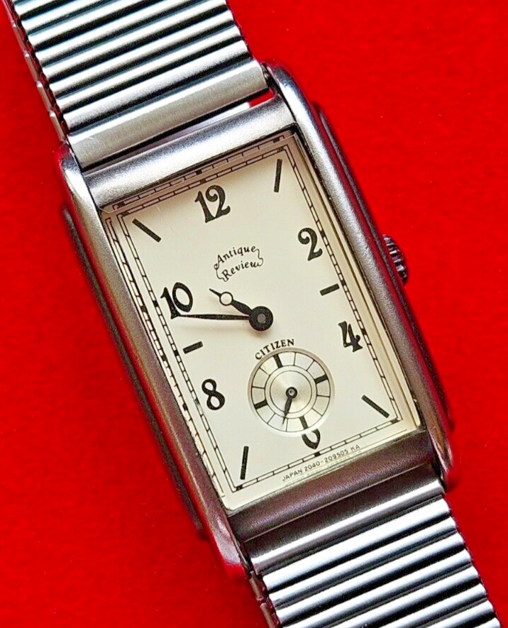 Vintage Citizen White Face Womens Tank Styled Dress Watch - Fully Working - Jake's Curated Vintage 