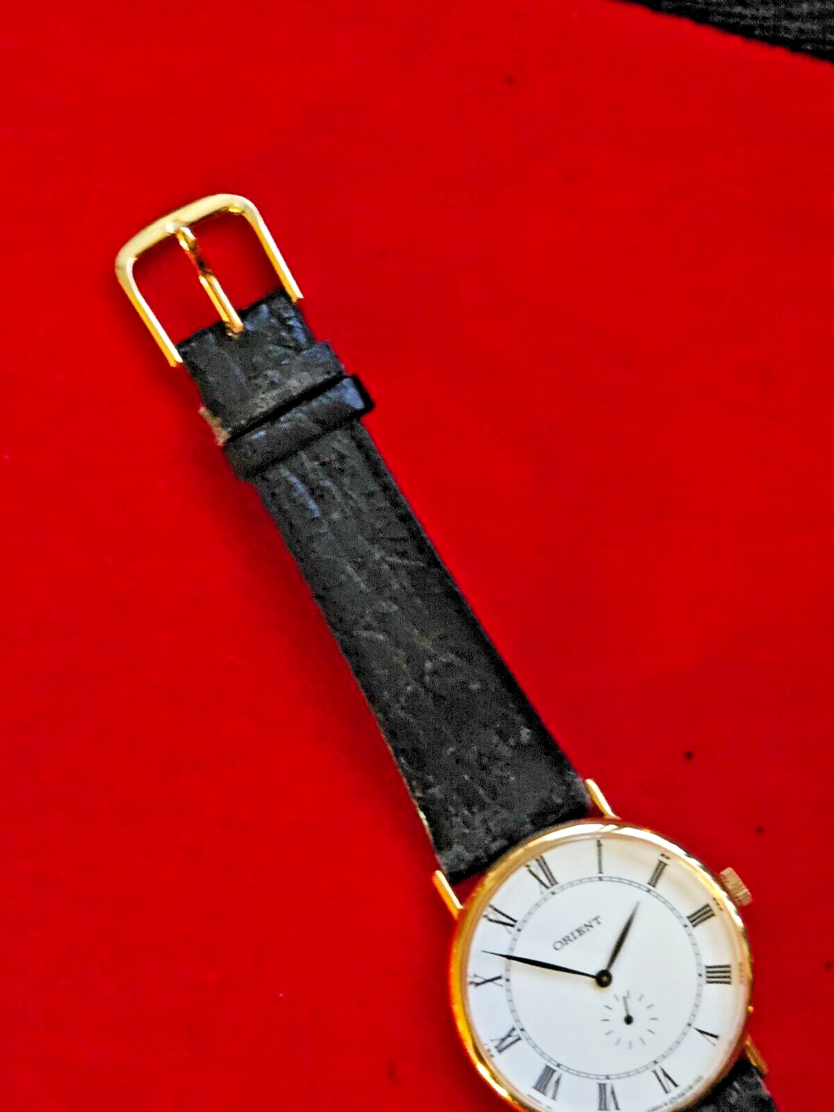 Vintage 60s Orient Gold Plated Mens Dress Watch - Manual Wind Movement - Jake's Curated Vintage 