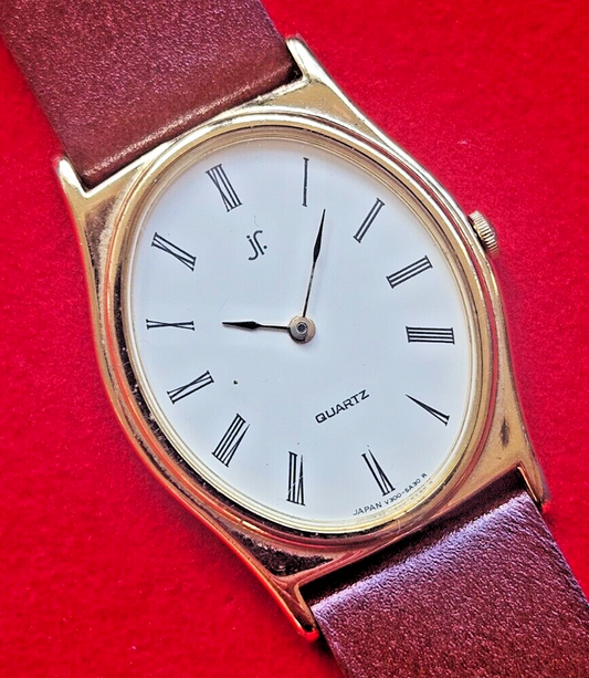 Vintage Art Deco Styled Seiko JF Gold Dress Watch - V300-5A60 - Fully Working - Jake's Curated Vintage 