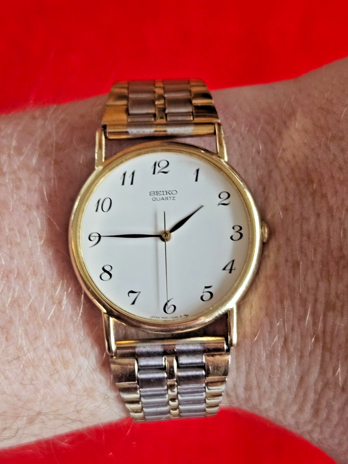 Vintage Seiko Gold and Silver Mens Watch - 7431-7010 - Fully Working - Jake's Curated Vintage 