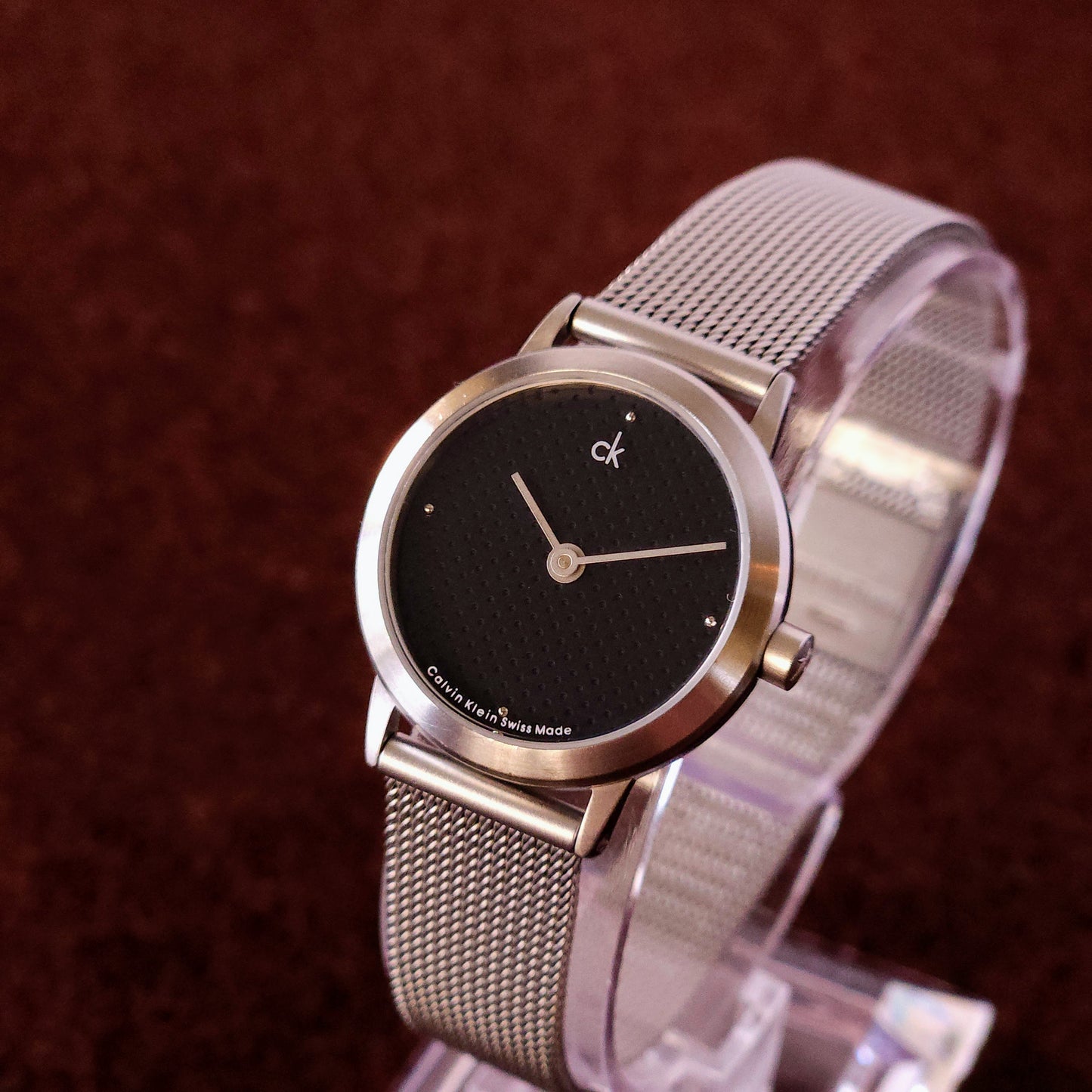 Neo-Vintage Calvin Klein Black Dial Womens Watch