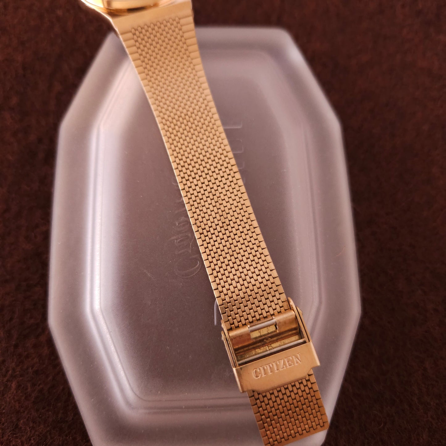 Vintage Citizen Gold Brushed Dial Mens Watch