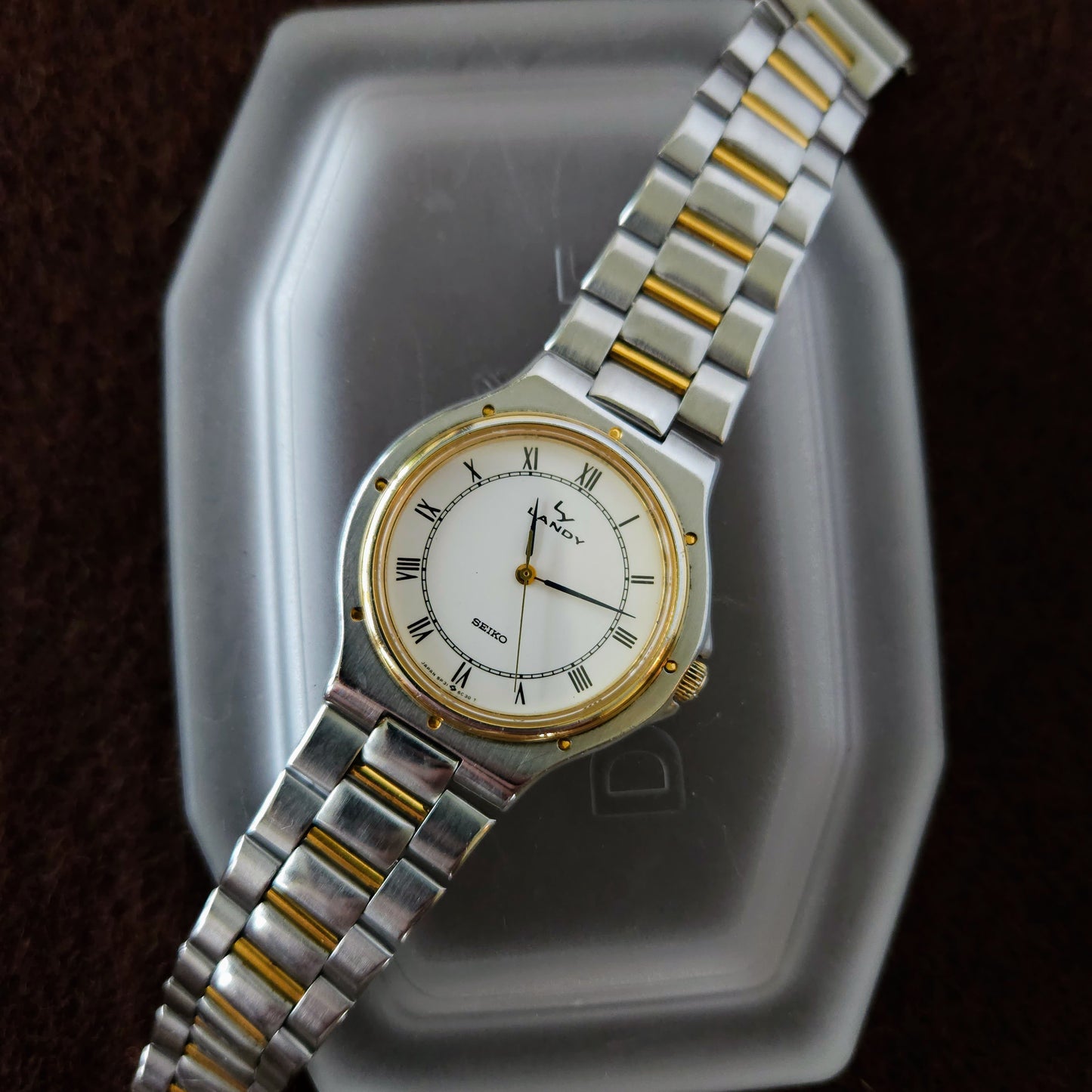 Neo-Vintage Seiko Landy Gold and Silver Mens Watch GADA - 5P31-6B00 - Made ~1988