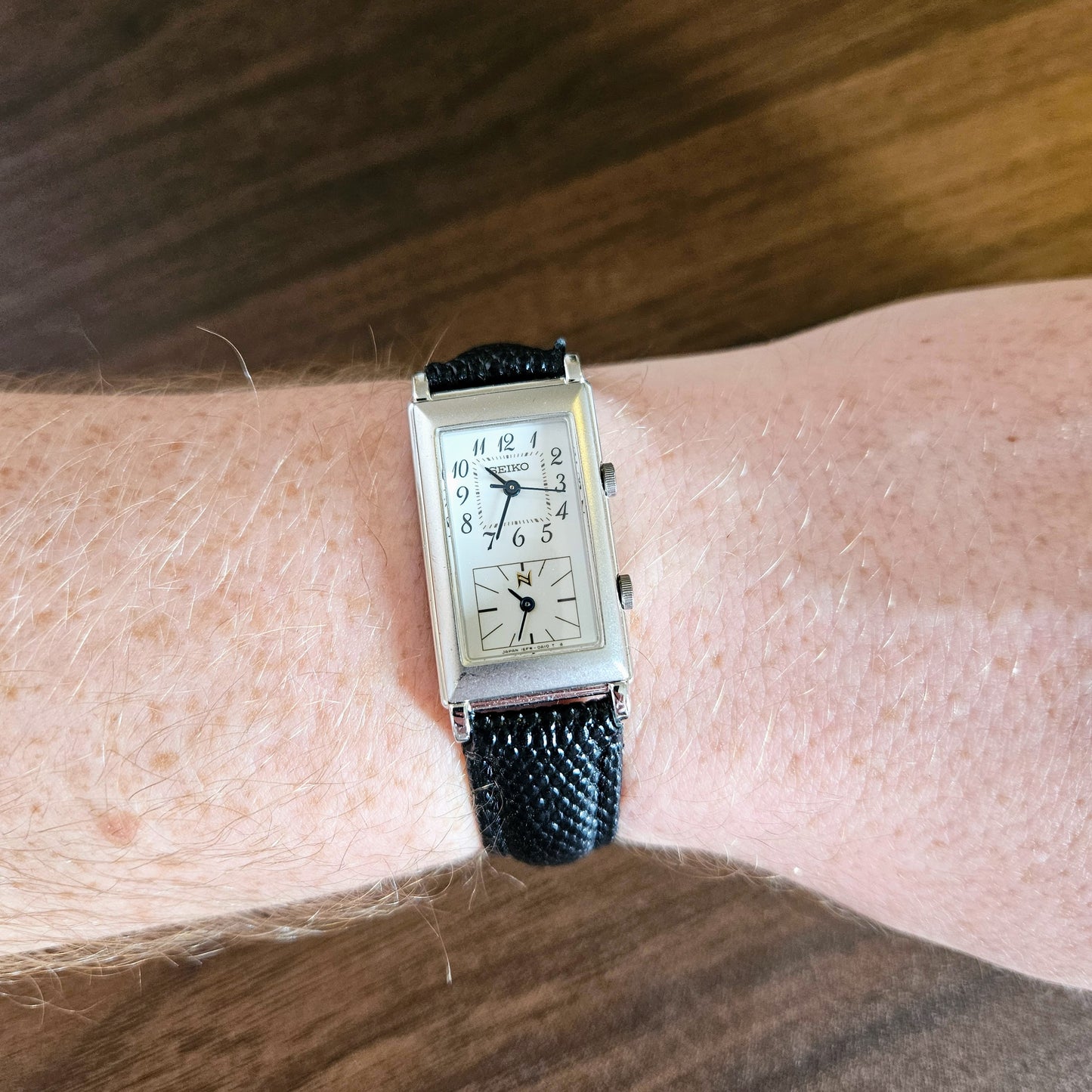 Seiko Lukia Dual Time Silver Watch - 1EFW-5A00 - 1996