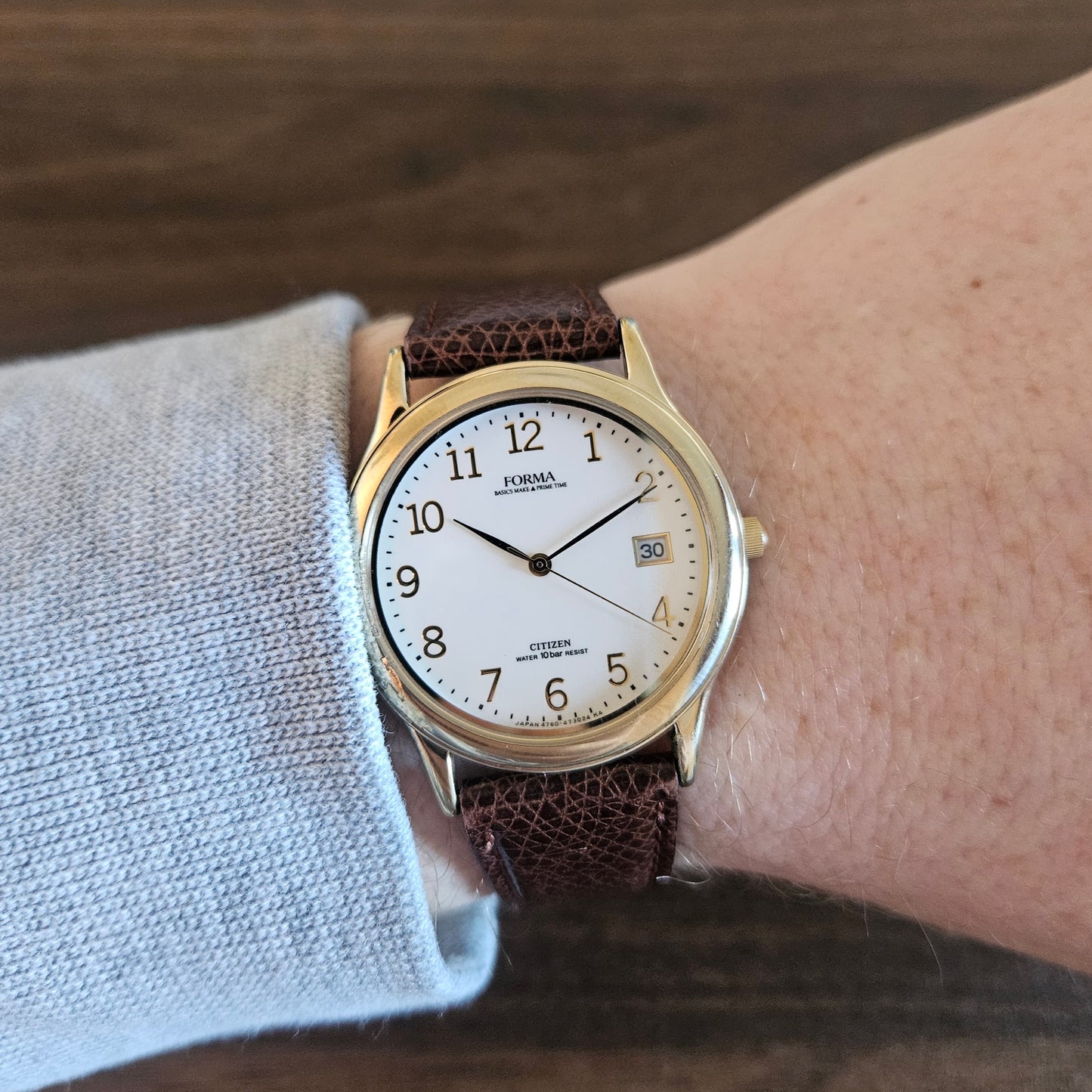 Citizen-Made Forma Mens Dress Watch, Classic Gold Tone - 4762-A71038