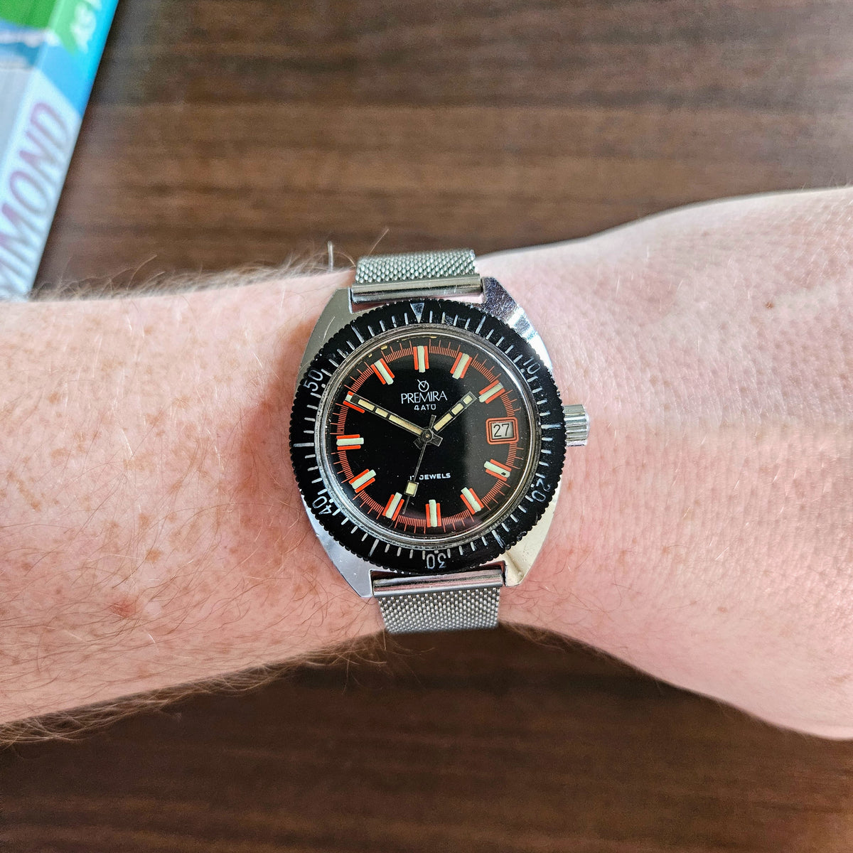 Vintage Premira 4 ATÜ Mens Skin Dive Watch - Manual Wind