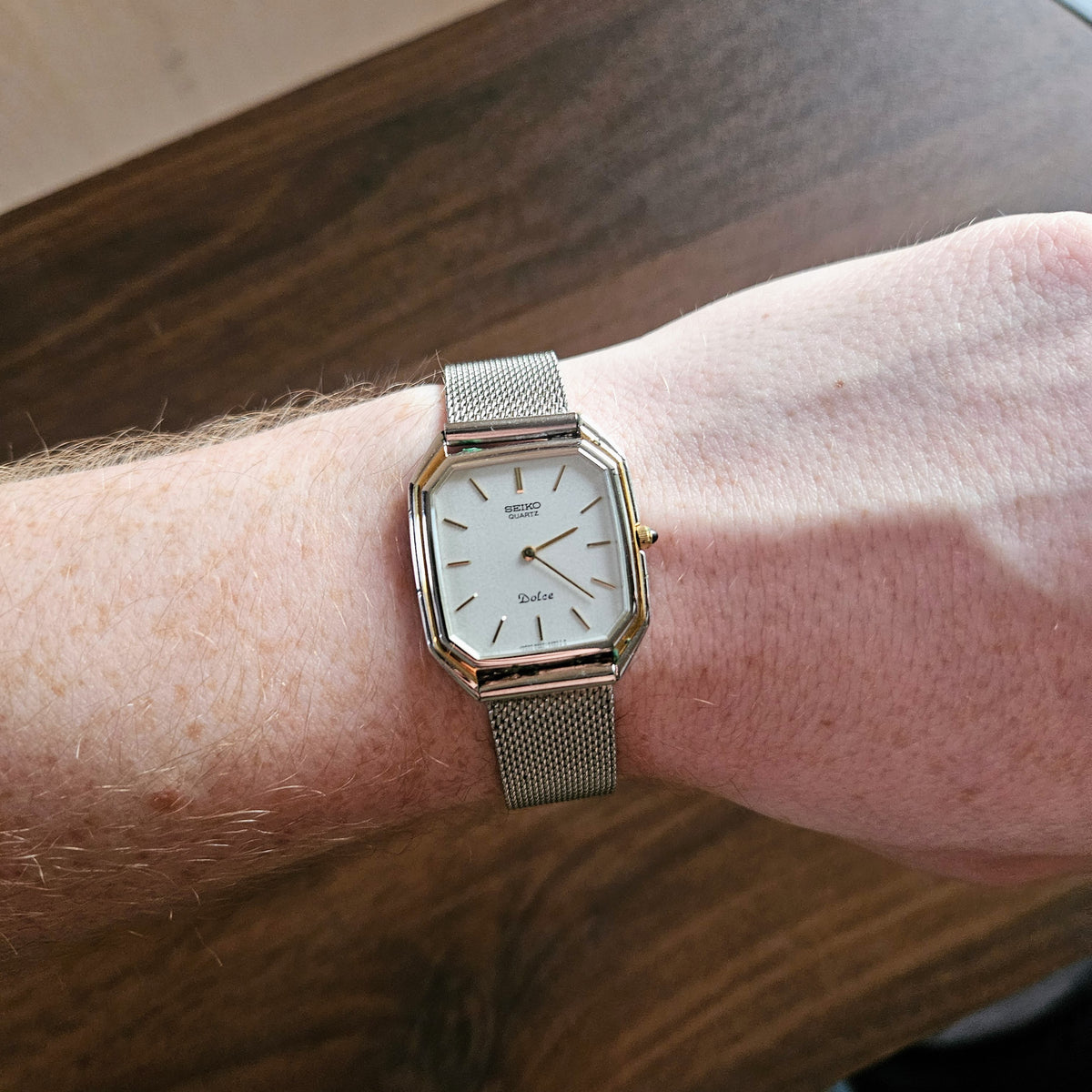Vintage Seiko Dolce Cushion Mens Watch - 6020-5930 - 1981