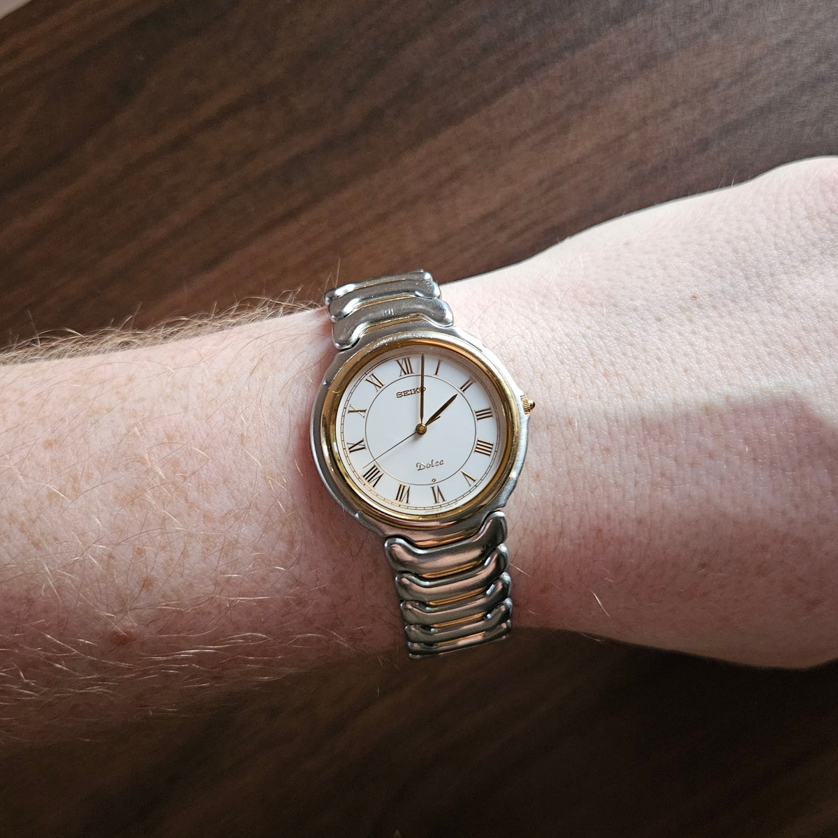Vintage Seiko Dolce Integrated Bracelet Mens Watch - 5E31-6A20 - 1998