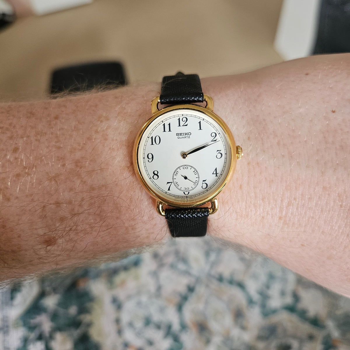 Vintage Seiko Railway Dial Mens Dress Watch - 2628-0140 - 1983