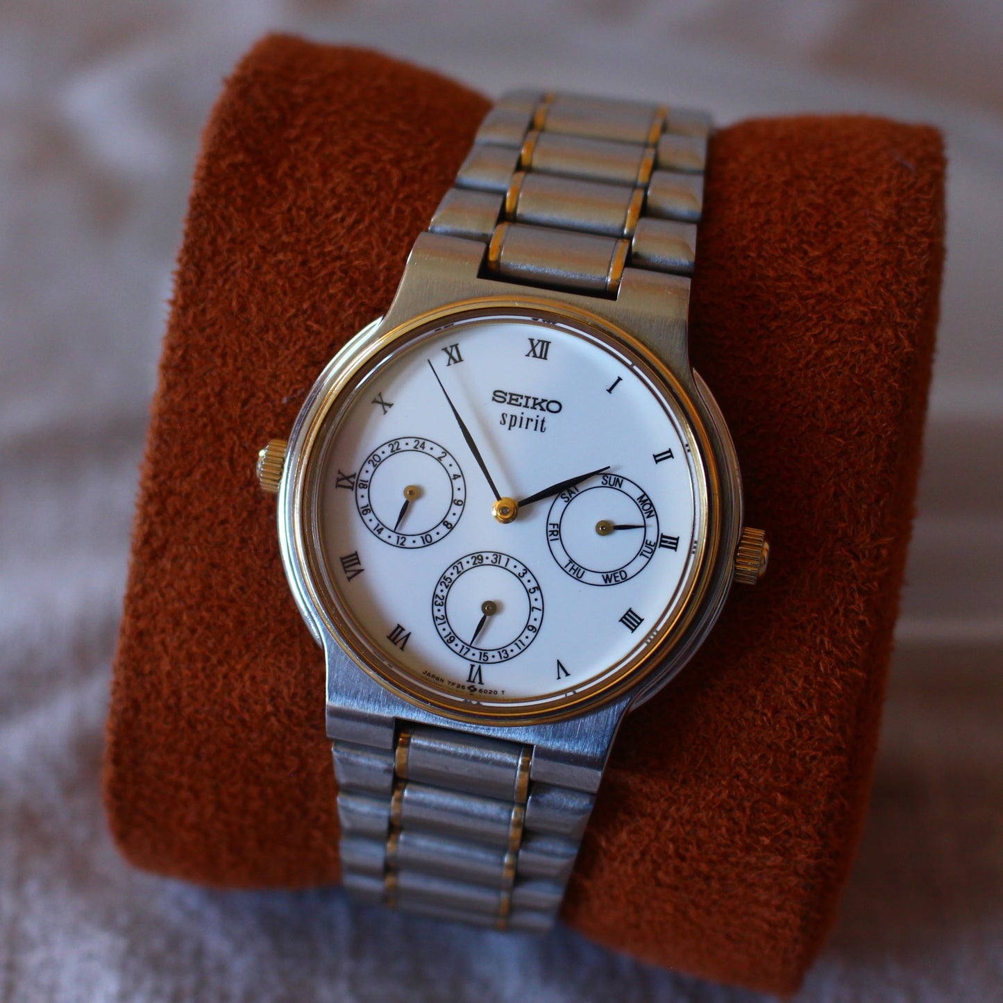 Neo-Vintage Seiko Spirit Triple Calendar JDM Dress Watch - 7F26-6010 - 1996