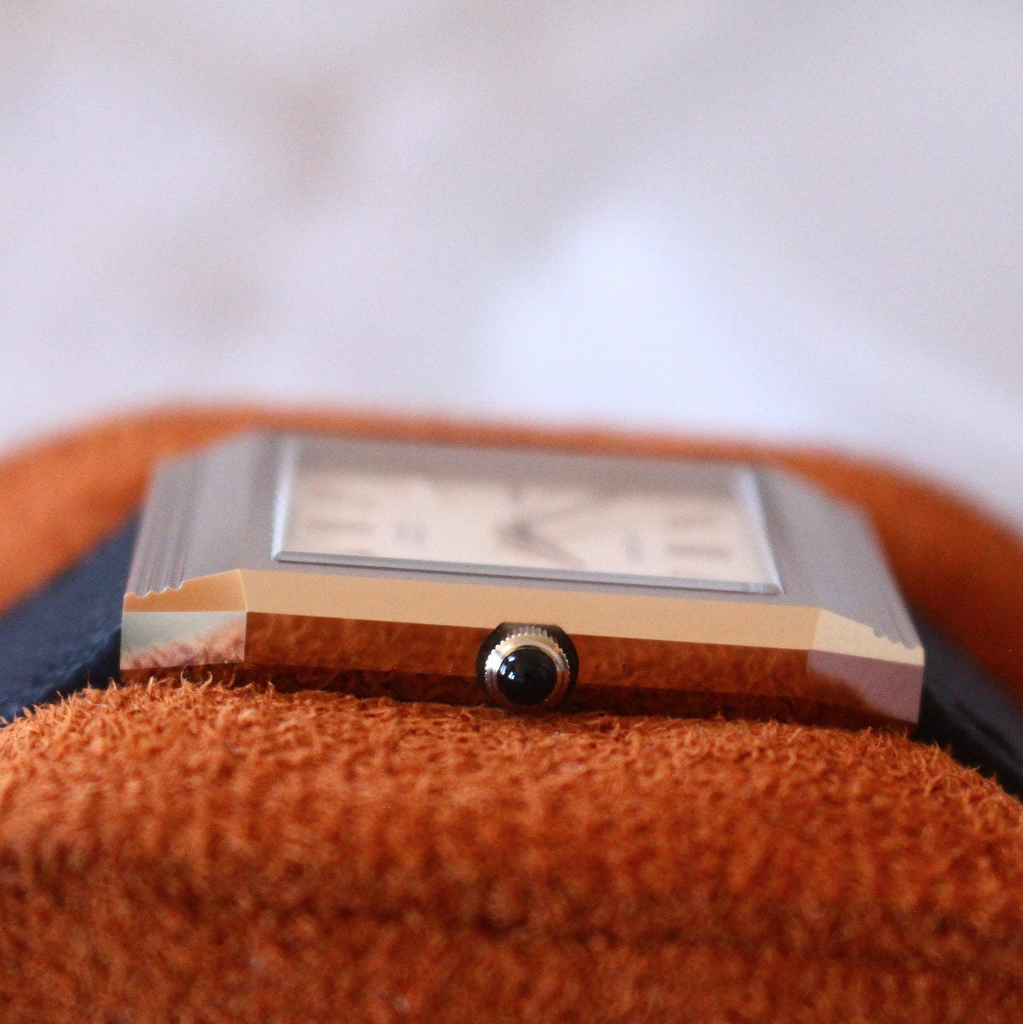 Vintage Citizen Exceed Ceramic Tank Dress Watch White Dial - 4-795725 - 1980s