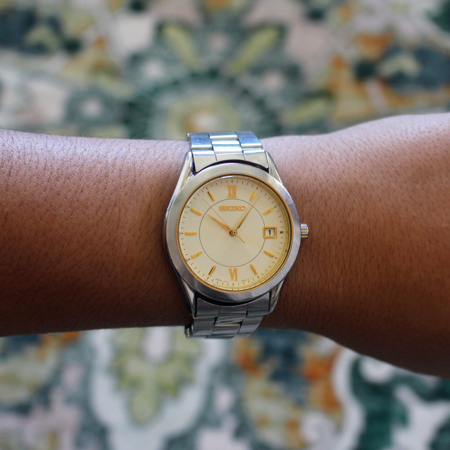 Seiko Gold Accent Sunburst Everyday Watch - 7N42-9100 - 2001