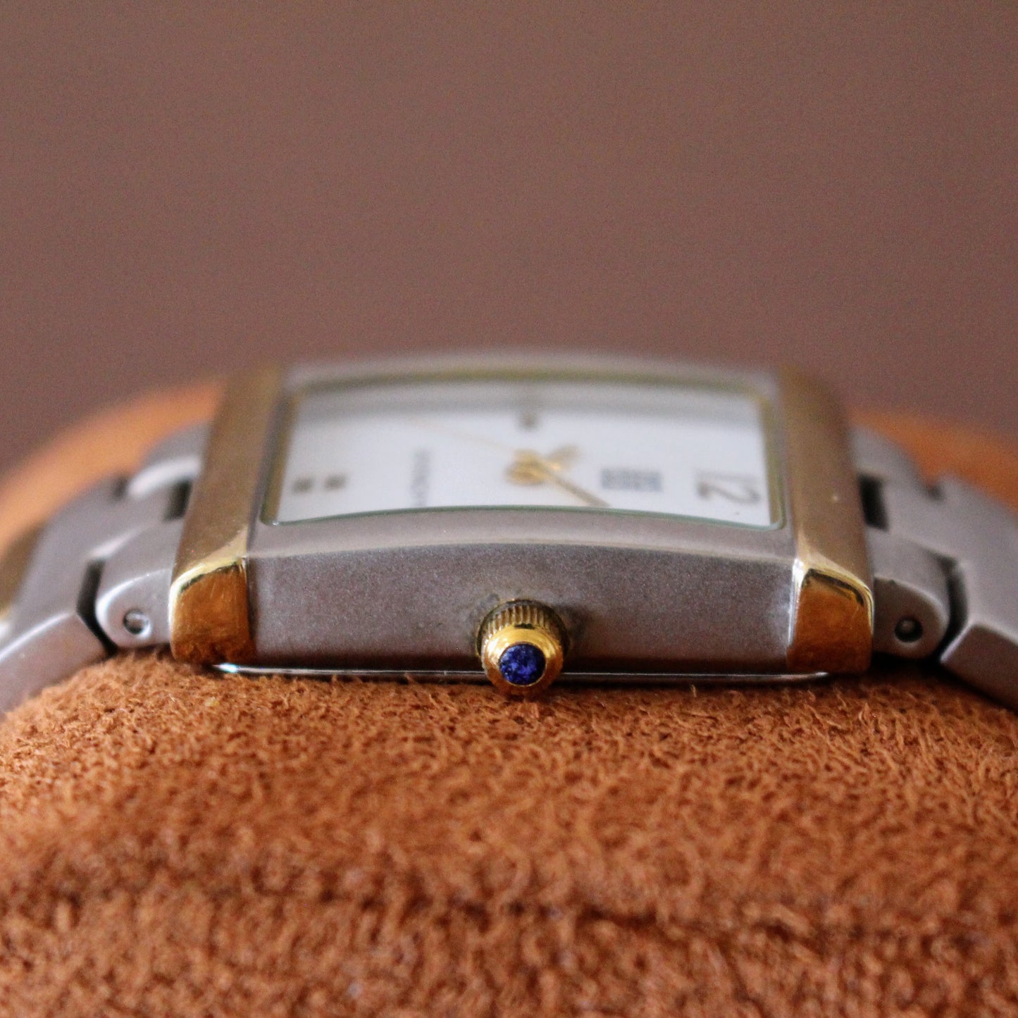 Vintage Givenchy Womens Ladies Two Tone Square Swiss Tank Style Watch - 1990s