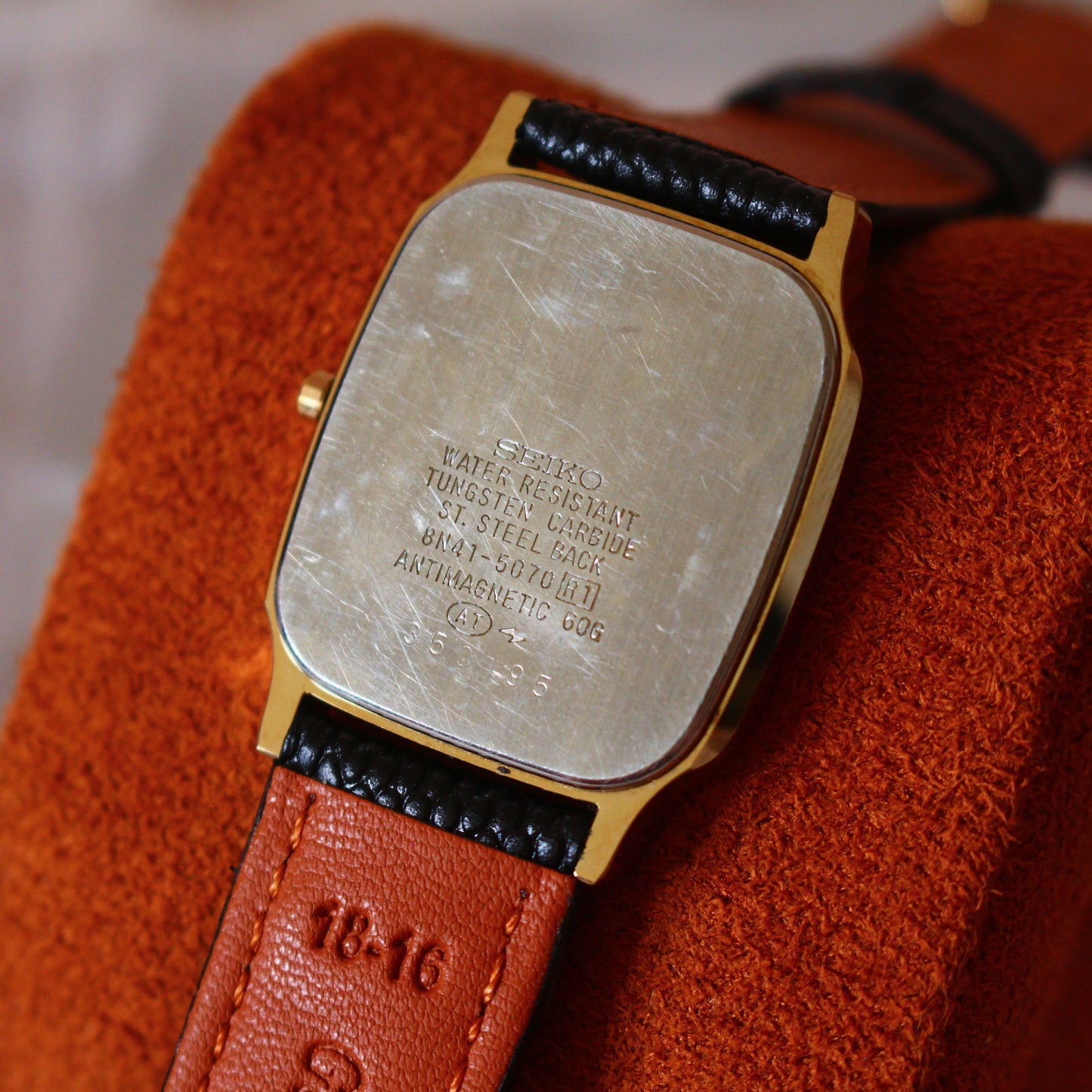 Vintage Seiko Dolce Tungsten Dress Watch Feathered Dial - 8N41-5070 - 1983