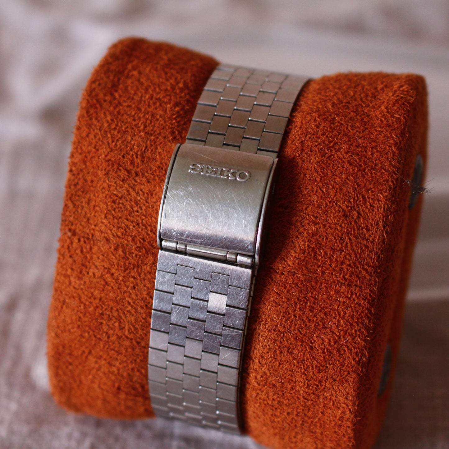 Vintage Seiko Square Quartz Day-Date Watch – 0843-5010 – 1985